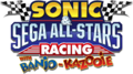 Unique "With Banjo-Kazooie" variant of the Sonic and Sega All-Stars Racing logo