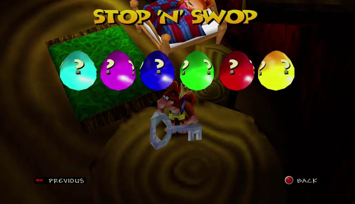 Banjo-Kazooie's fabled Stop N Swop feature has finally been