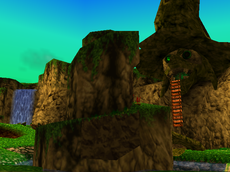 A view of Spiral Mountain from Banjo-Kazooie (top) and Banjo-Tooie (bottom)