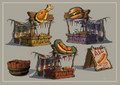 Concept art of Jiggosseum's food stands